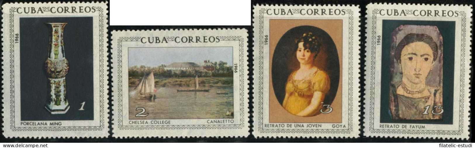 PI1/BA1 Cuba 971/74 1966 Obras De Arte Del Museo Nacional MNH - Andere & Zonder Classificatie