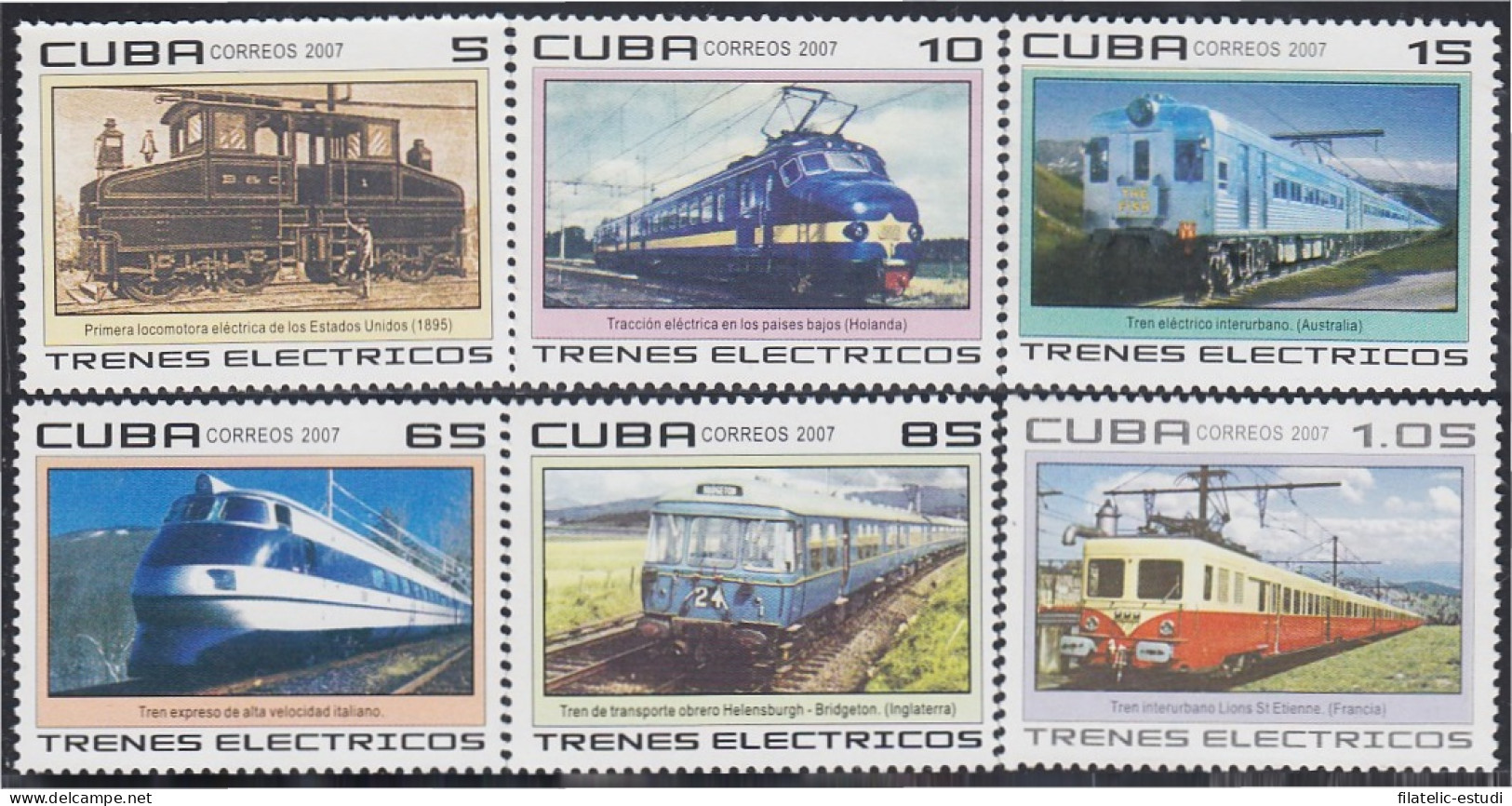 Cuba 4414/19 2007 Trenes Eléctricos MNH - Andere & Zonder Classificatie