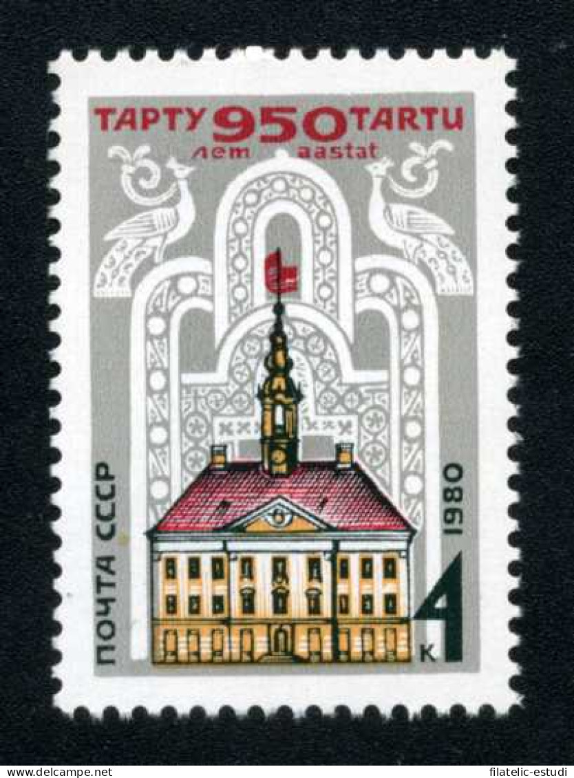 Rusia 4728 1980 950º Aniv. De La Ciudad Estoniana De Tartou Edificio MNH - Andere & Zonder Classificatie