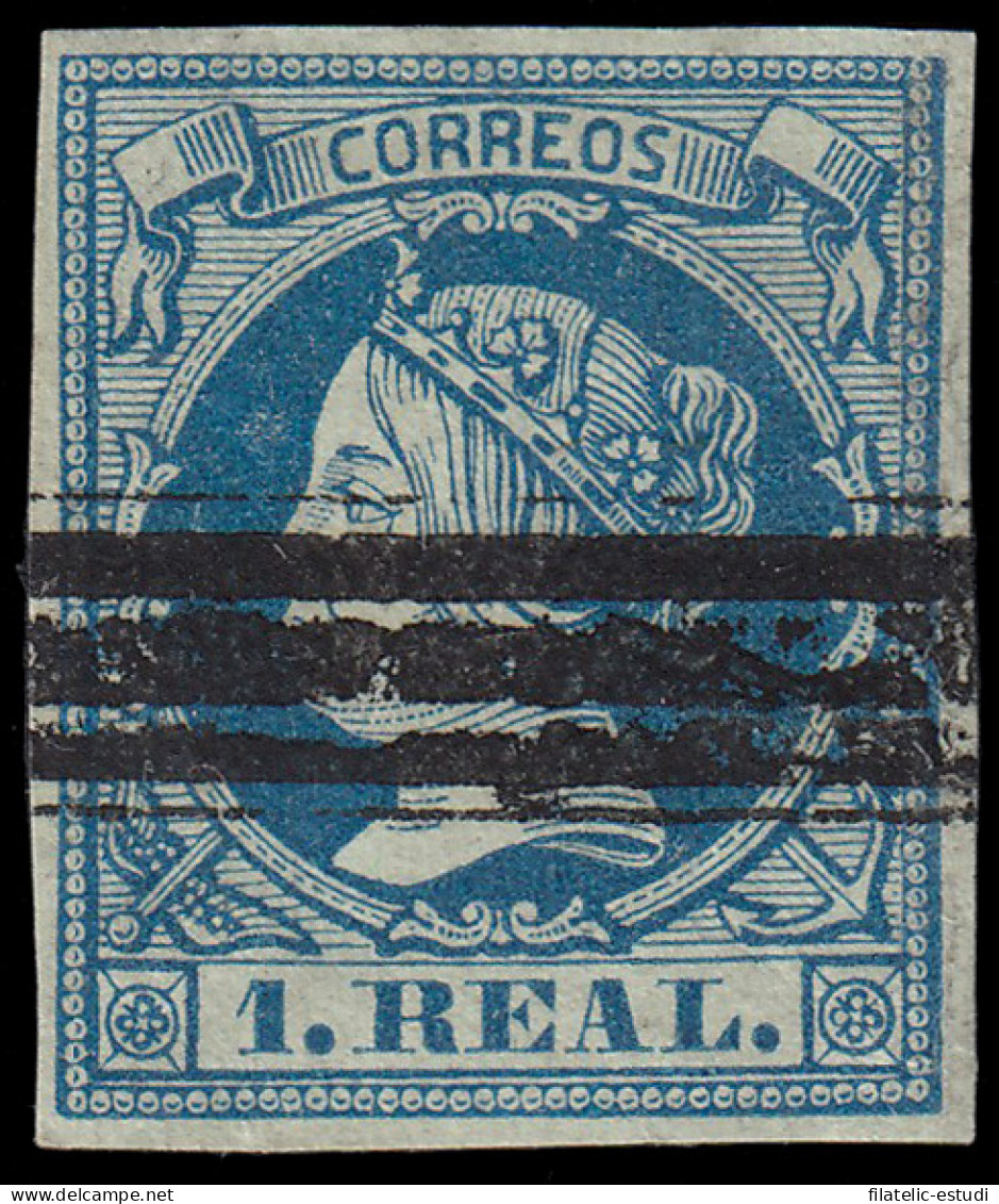 España Spain Barrados 55 1860-61 Isabel II - Other & Unclassified