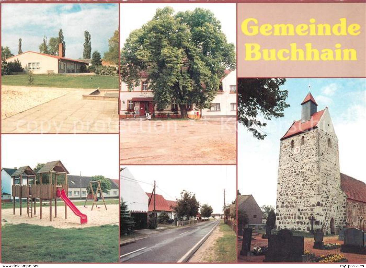 73179102 Buchhain Kindergarten Spielplatz Gaststaette Hauptstrasse Kirche Buchha - Doberlug-Kirchhain