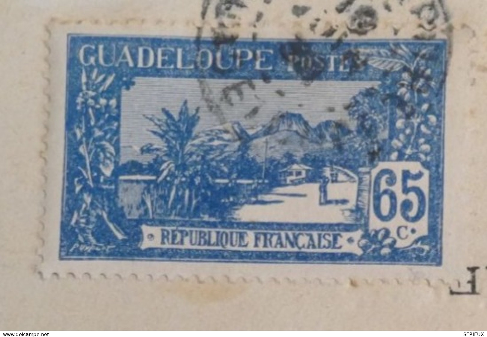 DK 16 GUADELOUPE   LETTRE   FENETRE  1934 BANQUE  POINTE A PITRE   A  TROYES   FRANCE + +AFF. INTERESSANT+++ + - Brieven En Documenten