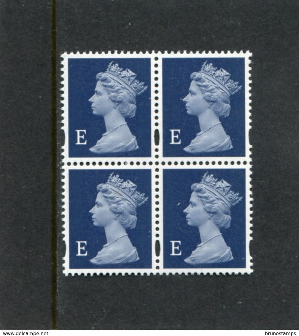 GREAT BRITAIN - 1999  MACHIN  "E"  2B  BLOCK OF 4  MINT NH - Machin-Ausgaben