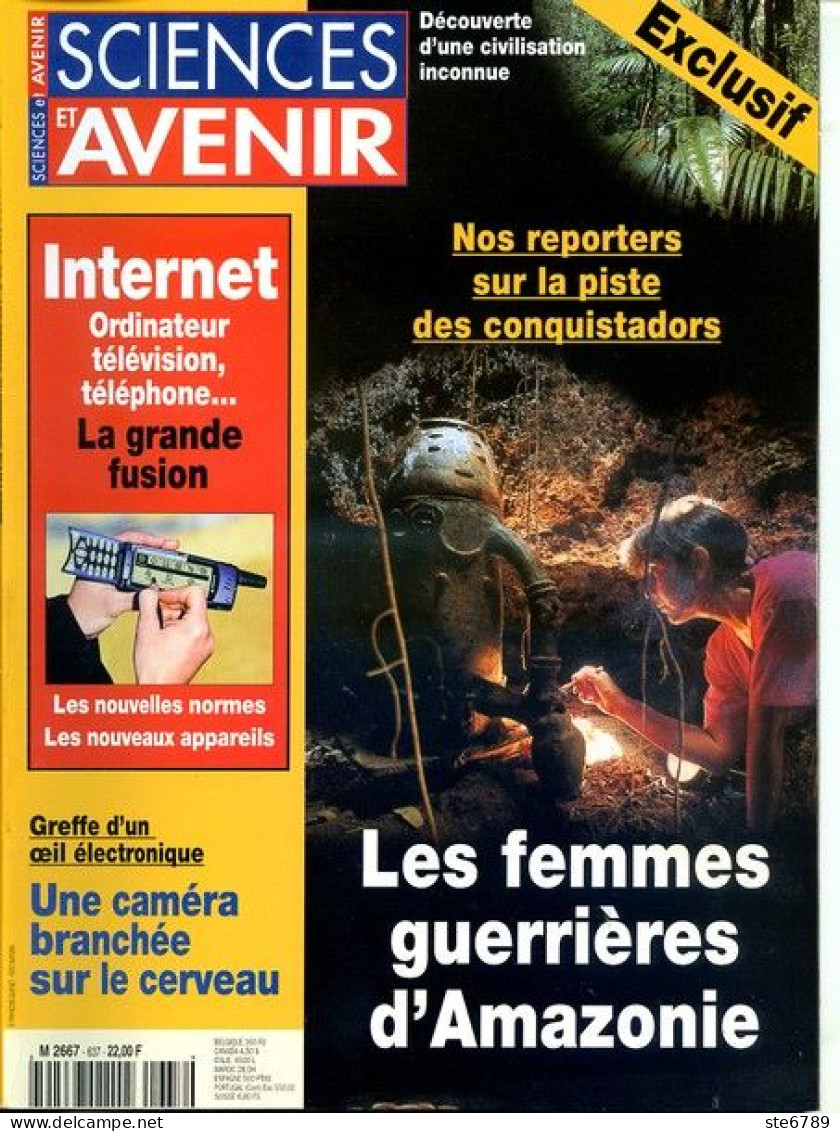 Sciences Et Avenir N° 637 Mars 2000 Femmes Guerrières Amazonie - Science