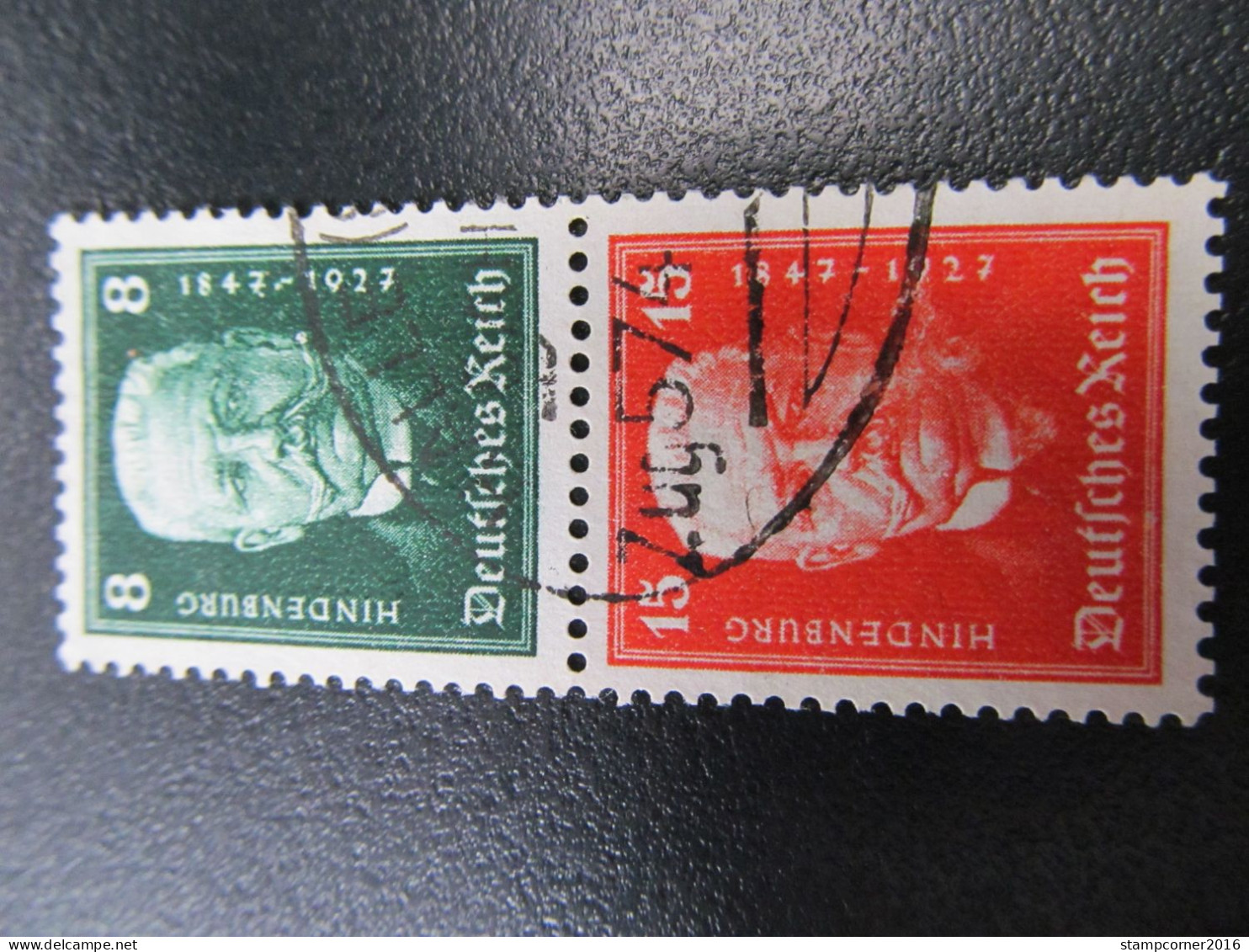 DR-ZD Nr. S36, 1927, Hindenburgspende, Gestempelt, Mi 40€ *DEL332* - Postzegelboekjes & Se-tenant