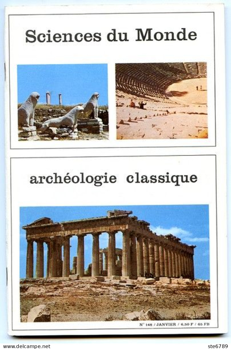 Revue SCIENCES DU MONDE  Archéologie Classique  N° 148 1976 - Science