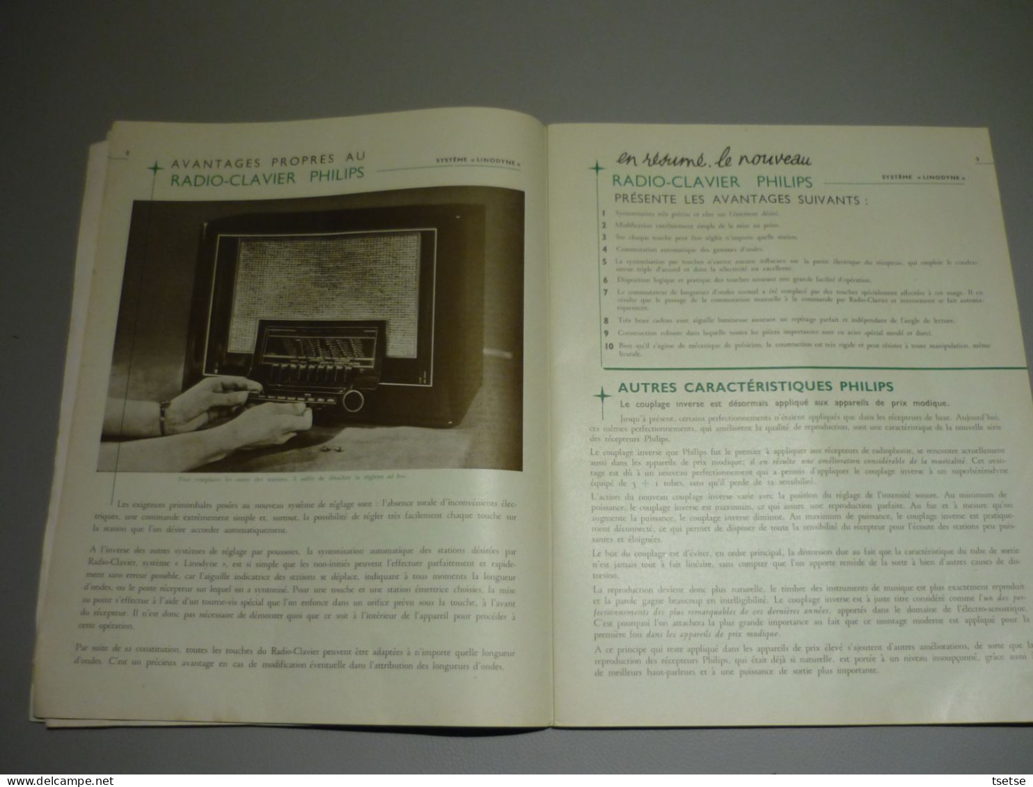 Philips-Bulletin / Nouveau Programme 1940 / Commercial-Documentaire-Technique - Material Y Accesorios