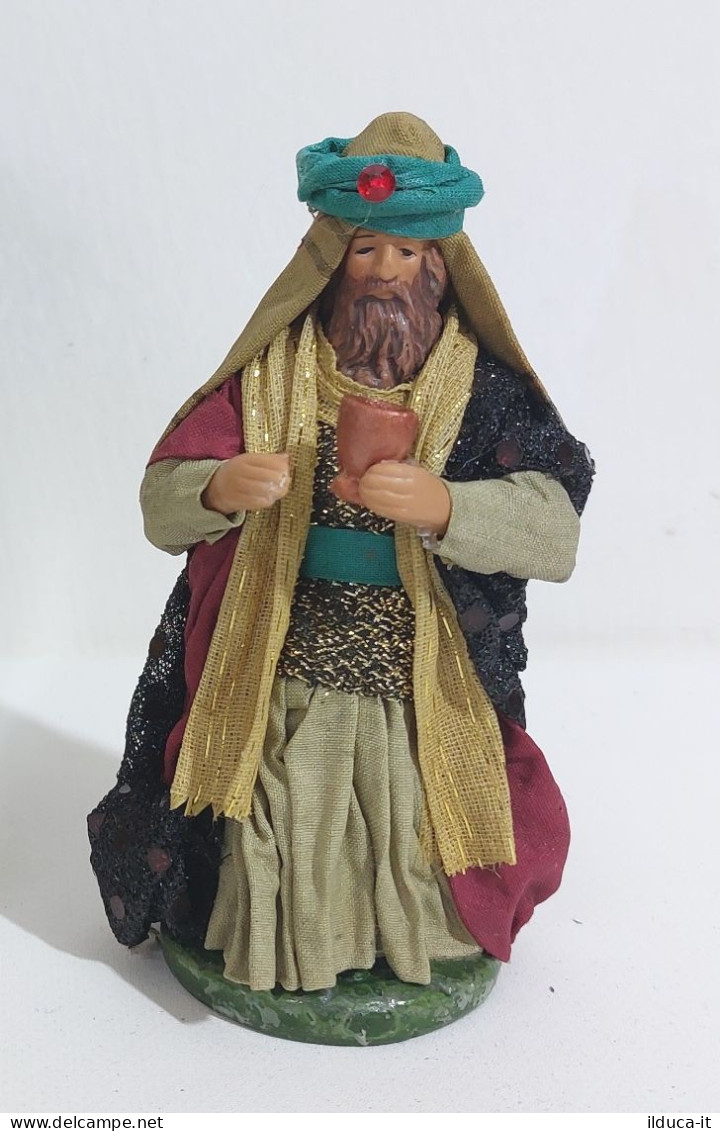 57604 Pastorello Mondo Del Presepe De Agostini - Re Magio - H. 12 Cm - Christmas Cribs