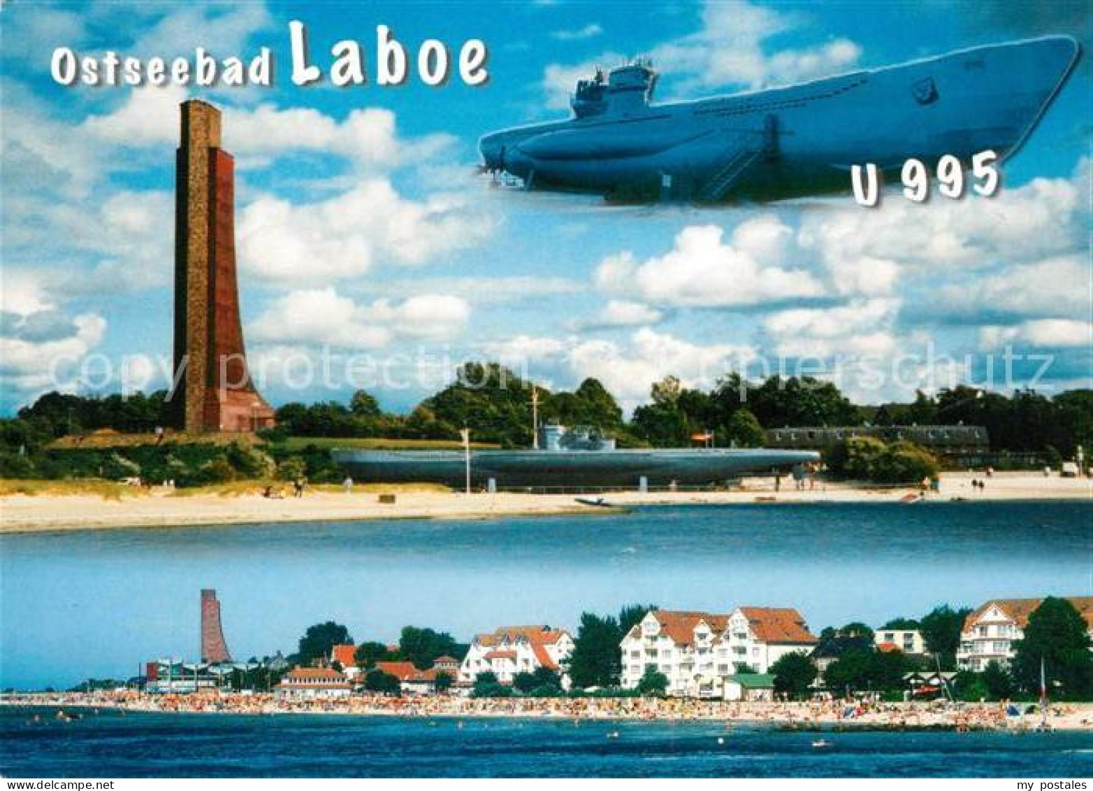 73155703 Laboe Marine Ehrenmal U995 Strand Laboe - Laboe