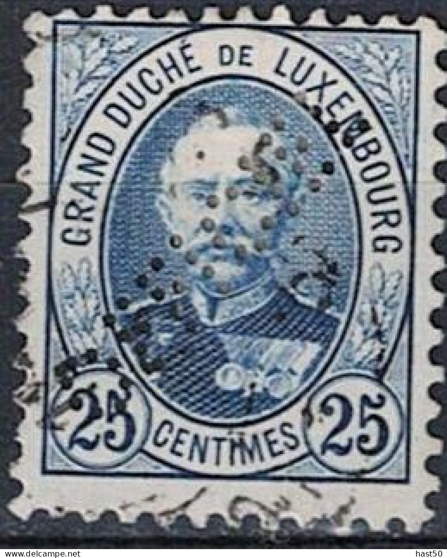 Luxemburg - Dienst/service "Schräg Durchlocht OFFICIEL" (MiNr: D 69) 1899 - Gest Used Obl - Dienst