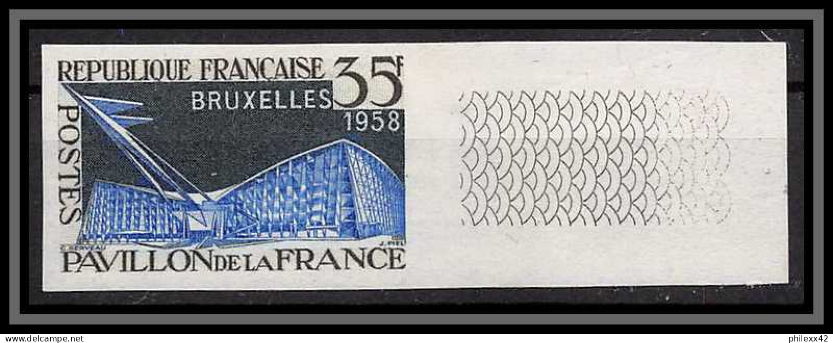 France N°1156 Exposition De Bruxelles Belgique Belgium 1958 Non Dentelé ** MNH (Imperf) Cote Maury 60 Euros - 1951-1960