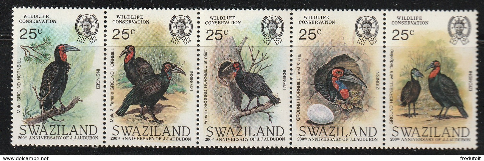 SWAZILAND - N° 477/81 ** (1985) Oiseaux - Swaziland (1968-...)