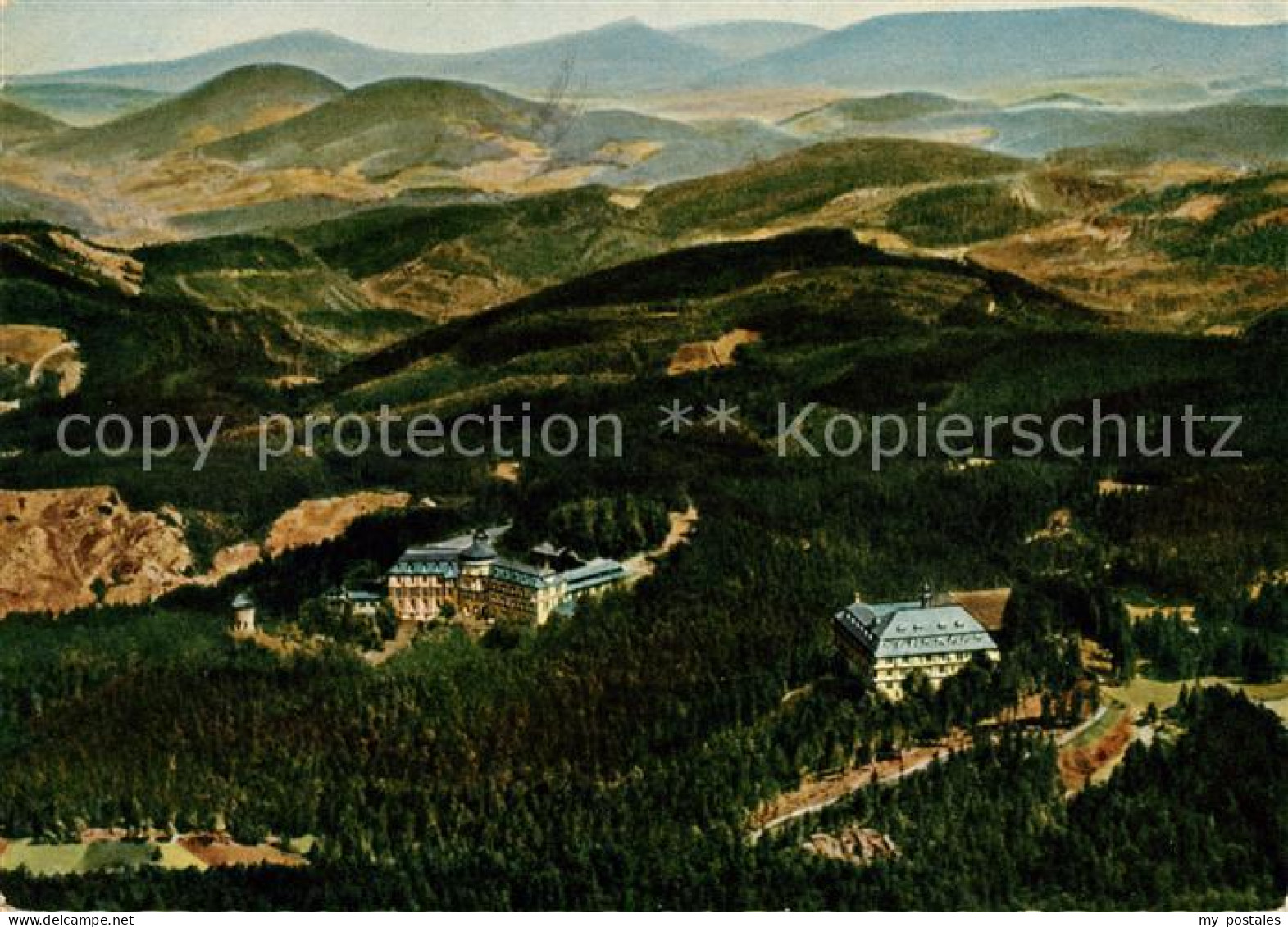 73041151 Buehl Baden Kurhaus Buehlerhoehe Schloss Sanatorium Fliegeraufnahme Bue - Buehl