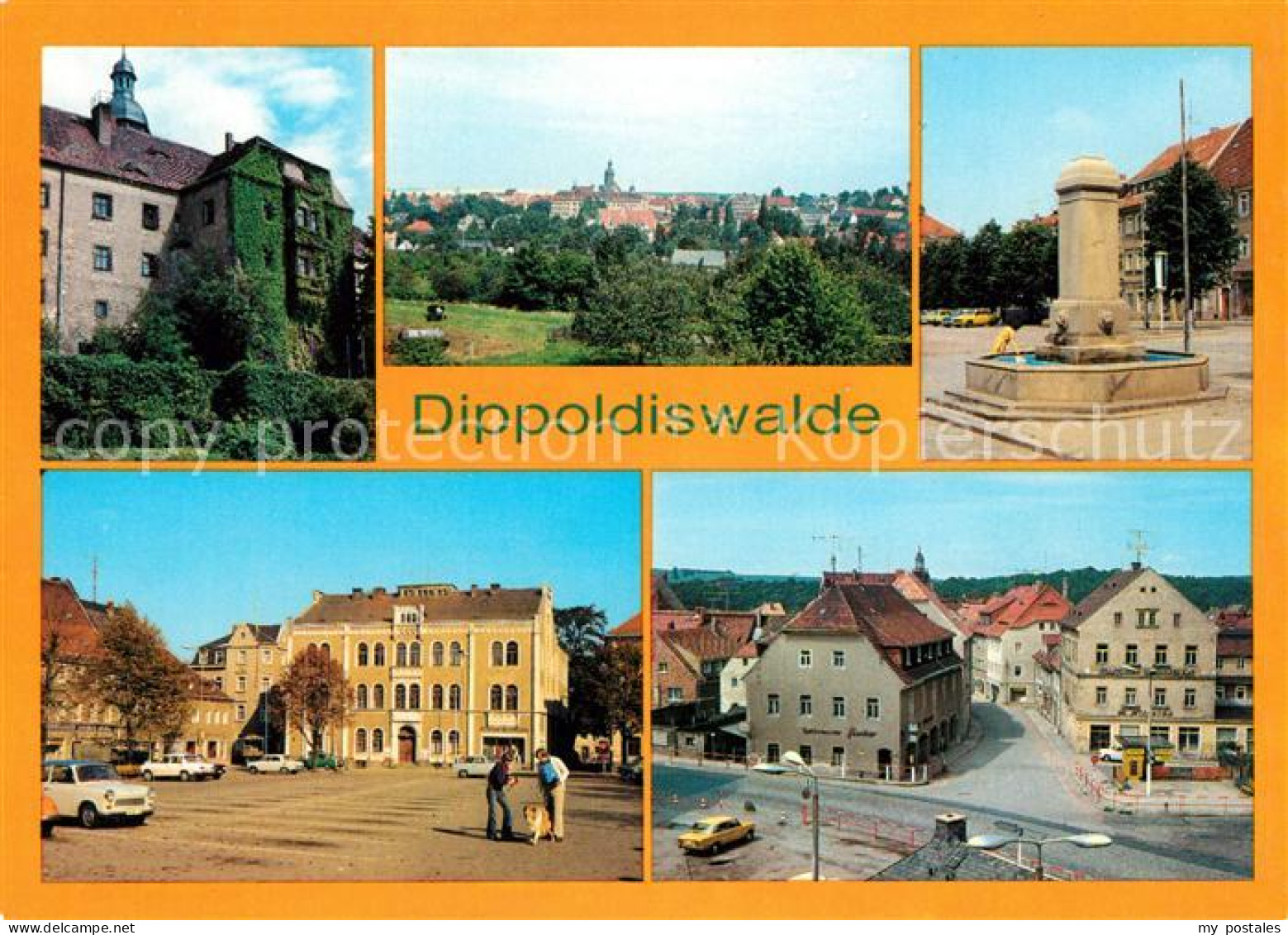 73039958 Dippoldiswalde Osterzgebirge Schloss Panorama PdF Platz Der Jugend Dipp - Dippoldiswalde