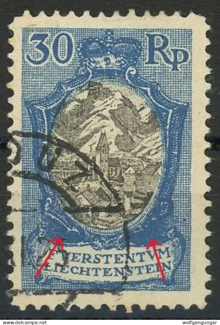 Liechtenstein 1925 Michel Nummer 64II Gestempelt - Used Stamps