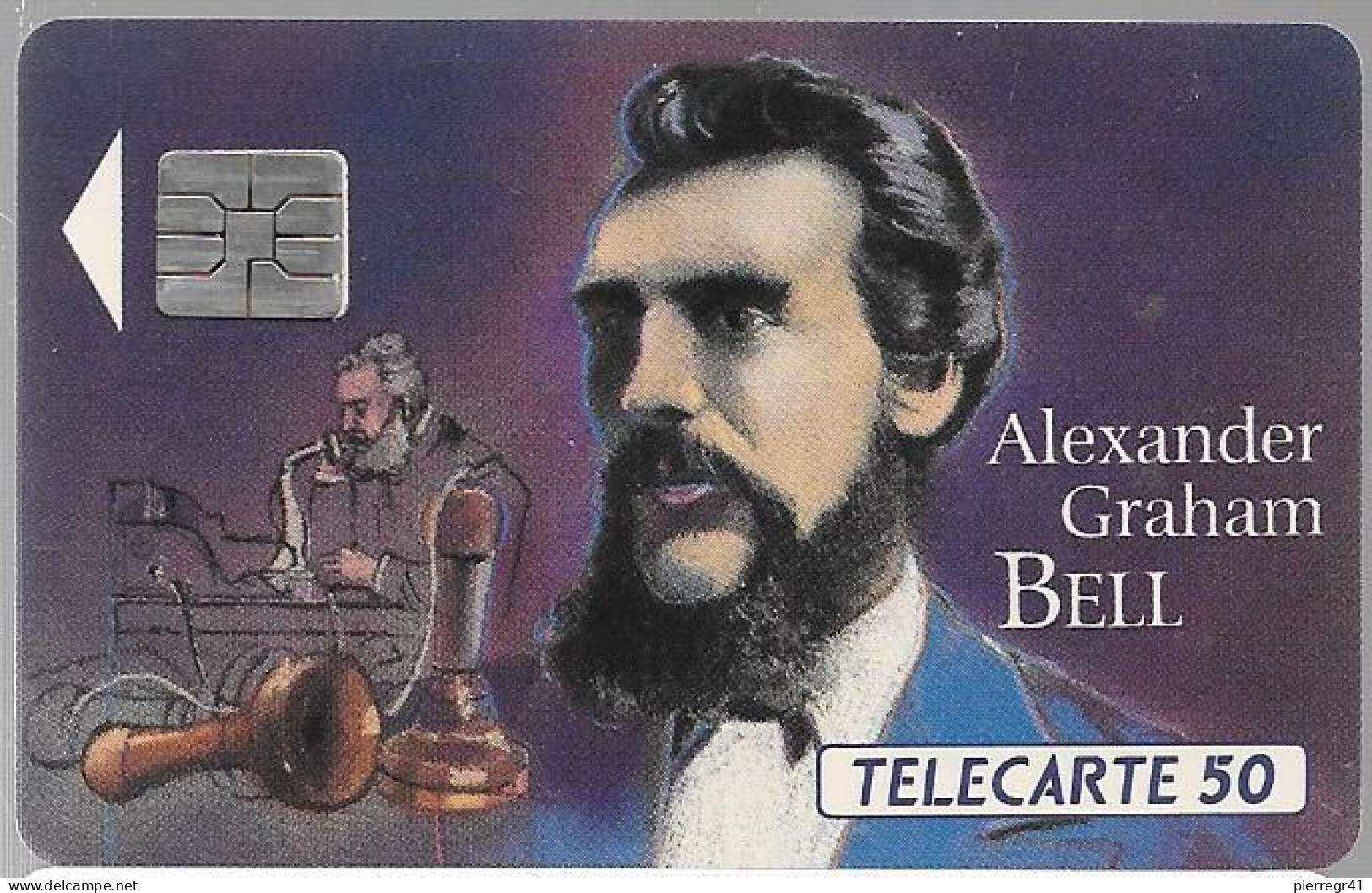 CARTE-PUBLIC-F307 A.970-50U-SO4-11/92-GRAHAM BELL-N° A+8 Chiffres Lasers-A 32017288-Utilisé-TBE--RAR E- - 1992