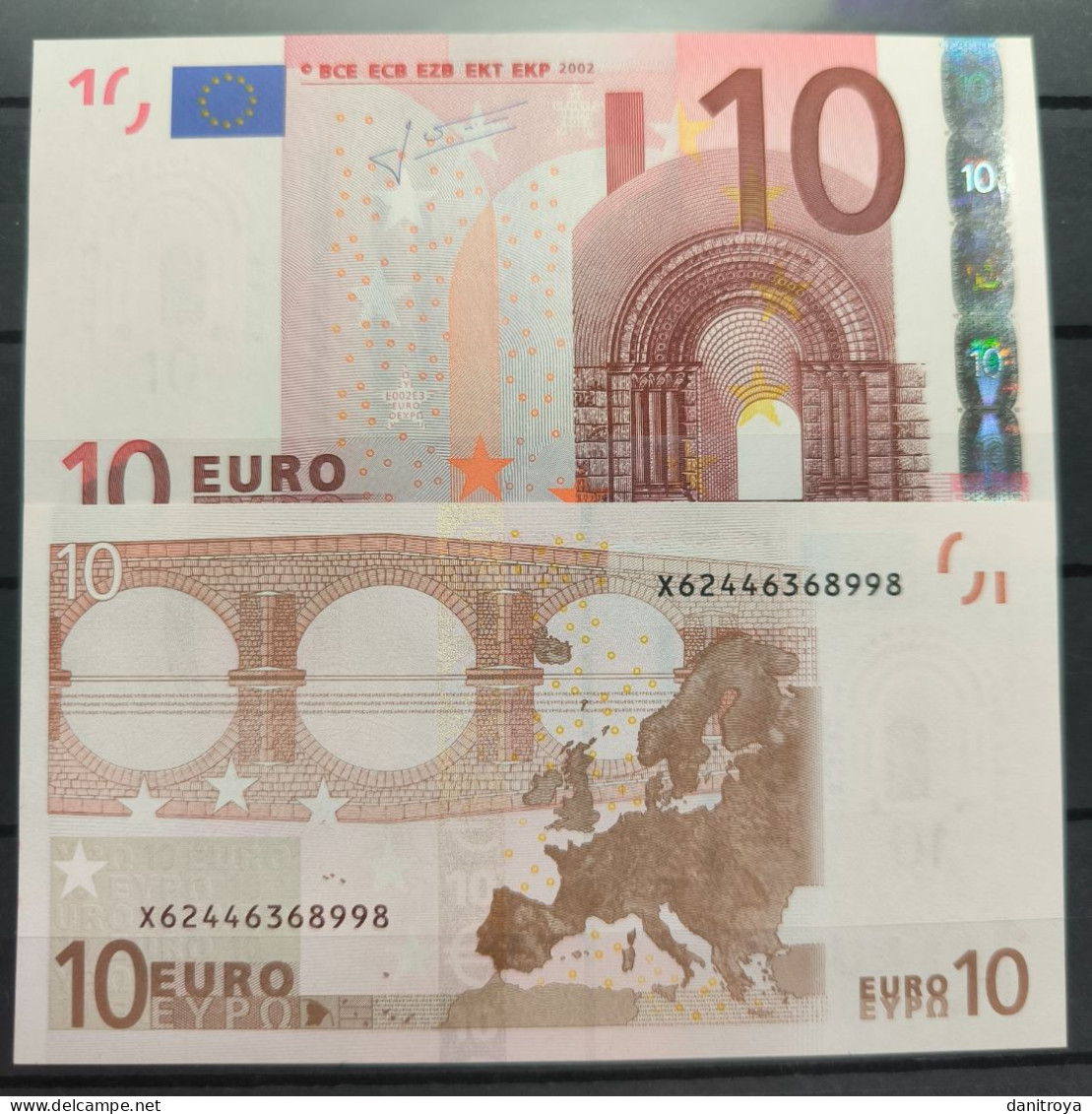 Pareja Billetes De 10 Euros, Firma Trichet, Alemania, SIN CIRCULAR - 10 Euro