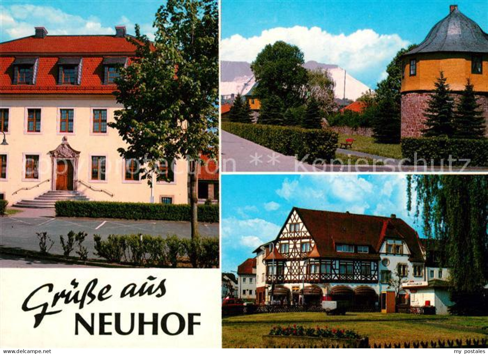 73213268 Neuhof Taunus Rathaus Schlosstuerme Mit Kaliberg Fachwerkhaus Am Zollwe - Taunusstein