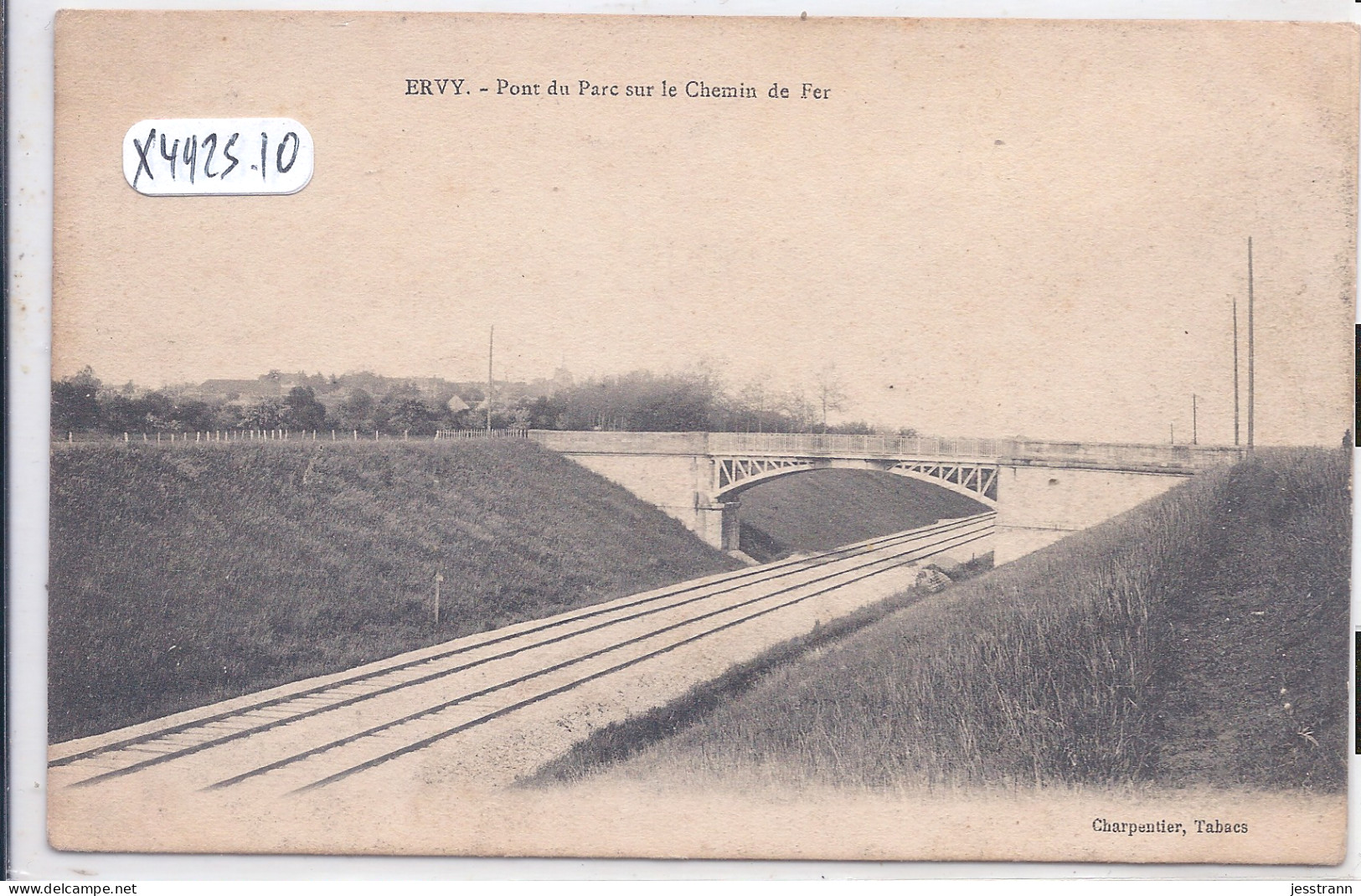 ERVY- PONT DU PARC SUR LE CHEMIN DE FER- - Ervy-le-Chatel