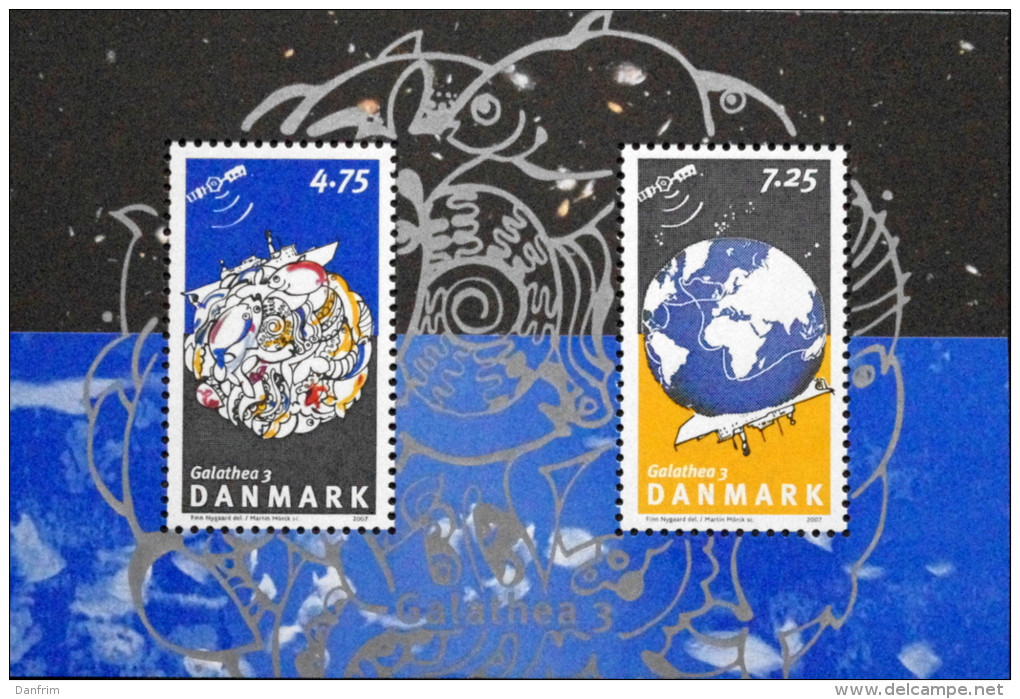 Denmark 2007   Galathea -3-Expedition  MiNr.1466-67 Block 30 MNH (**)  (lot  Mappe ) - Unused Stamps