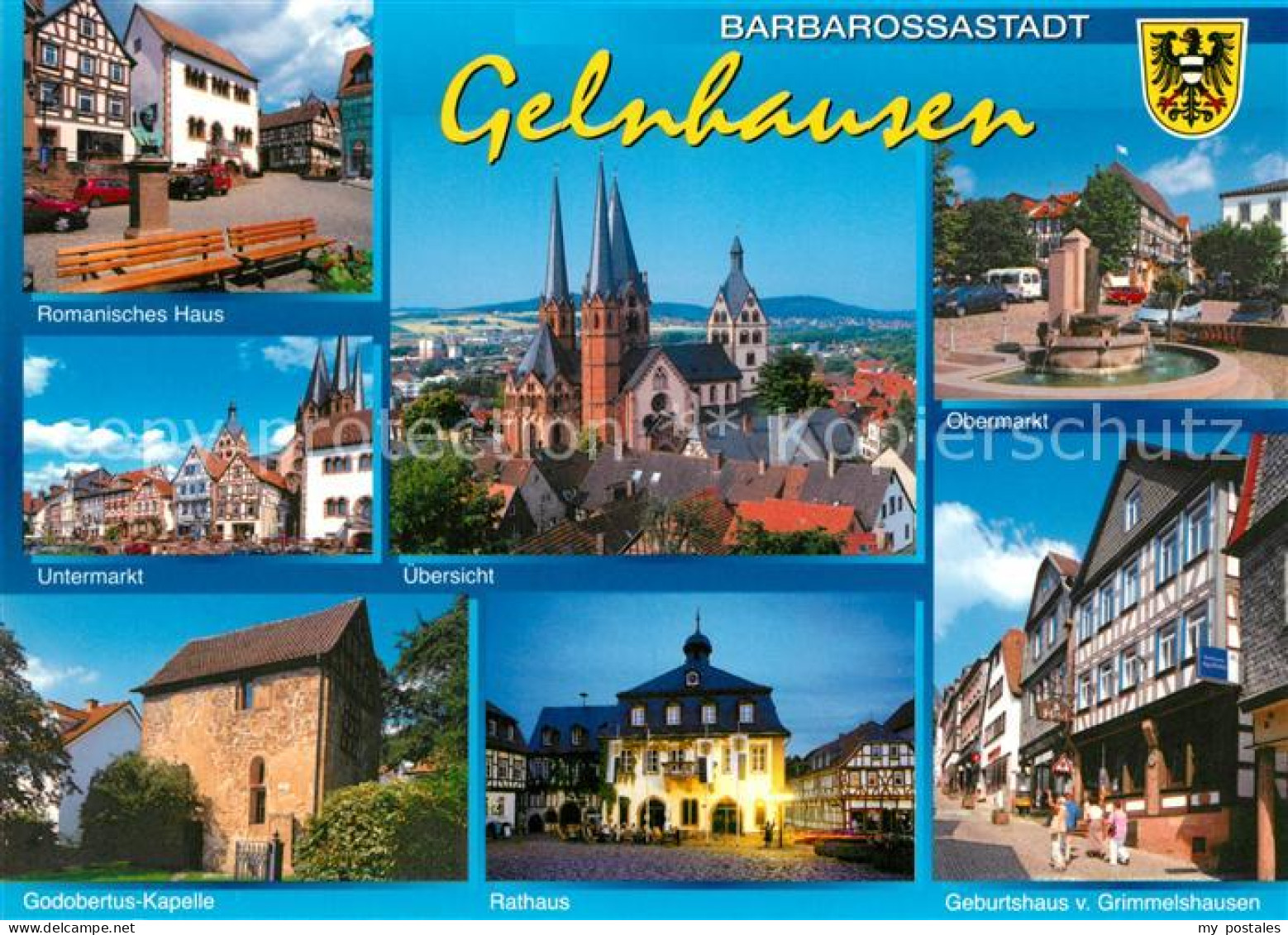 73210540 Gelnhausen Barbarossastadt Markt Kirche Kapelle Rathaus Geburtshaus Von - Gelnhausen