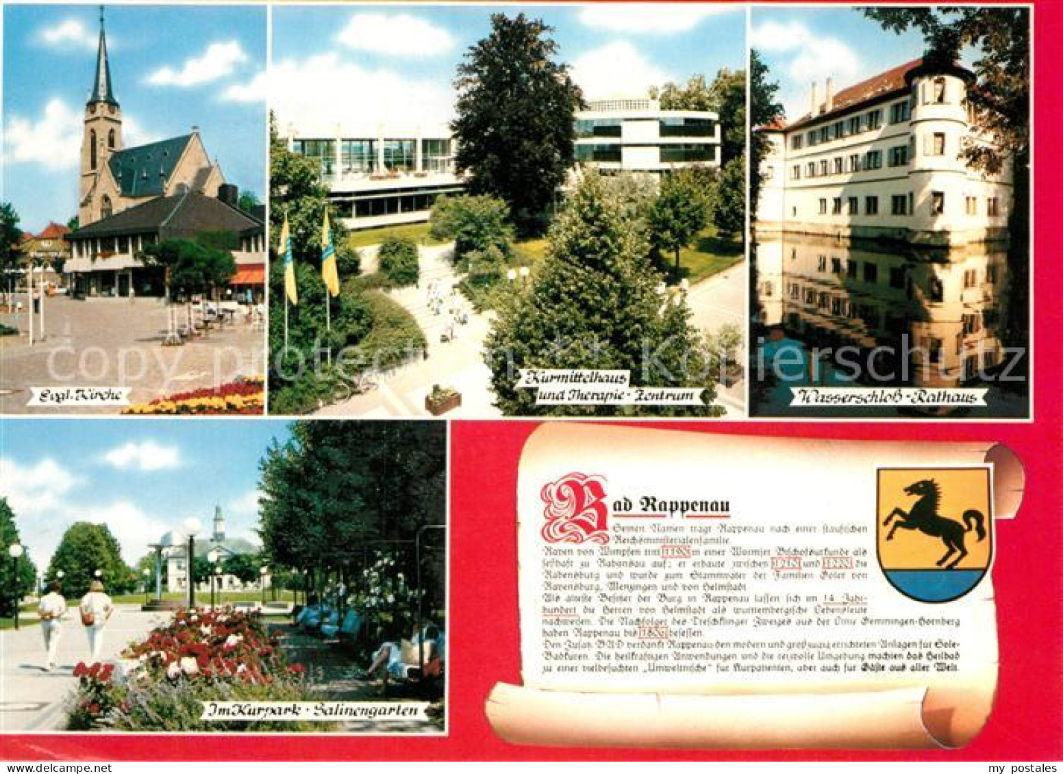 73210398 Rappenau Bad Kirche Kurmittelhaus Therapiezentrum Wasserschloss Rathaus - Bad Rappenau