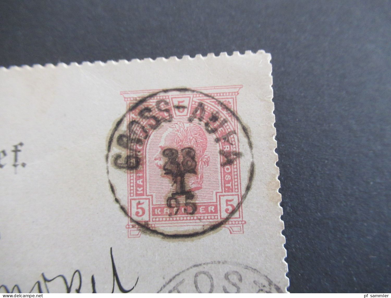 1895 Österreich / Tschechien Riesengebirge Kartenbrief K1 Gross Aupa (bei Trautenau) Und Ank. Stempel K1 Tost Schlesien - Cartes Postales