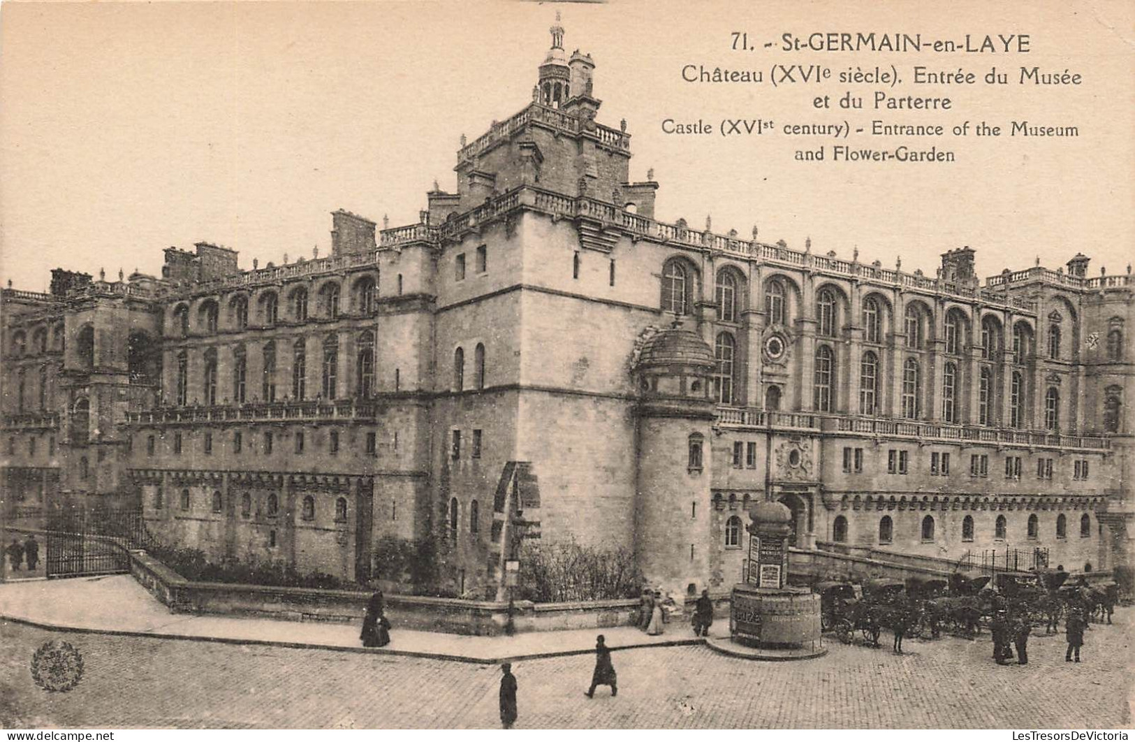 FRANCE - St Germain En Laye - Château (XVI E Siècle) - Vue De L'entrée Du Musée Et Du Parterre - Carte Postale Ancienne - St. Germain En Laye (Kasteel)