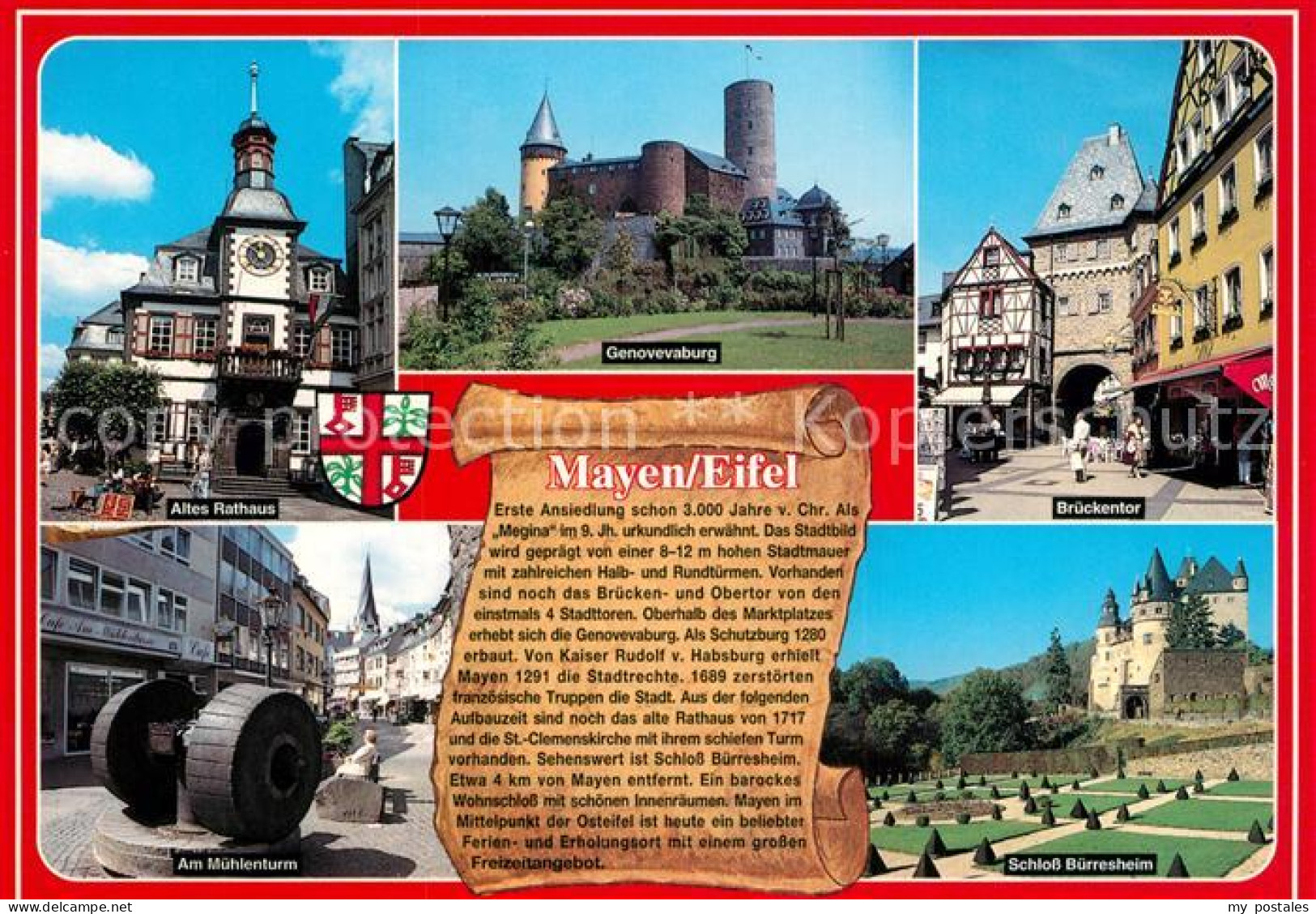 73208981 Mayen Altes Rathaus Brueckentor Am Muehlenturm Schloss Buerresheim Maye - Mayen