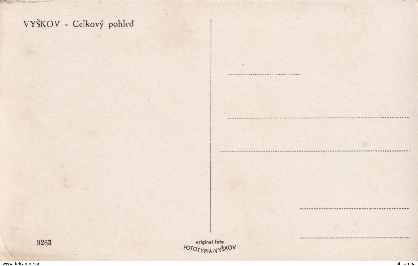 Post Card VYSKOV - Andere & Zonder Classificatie