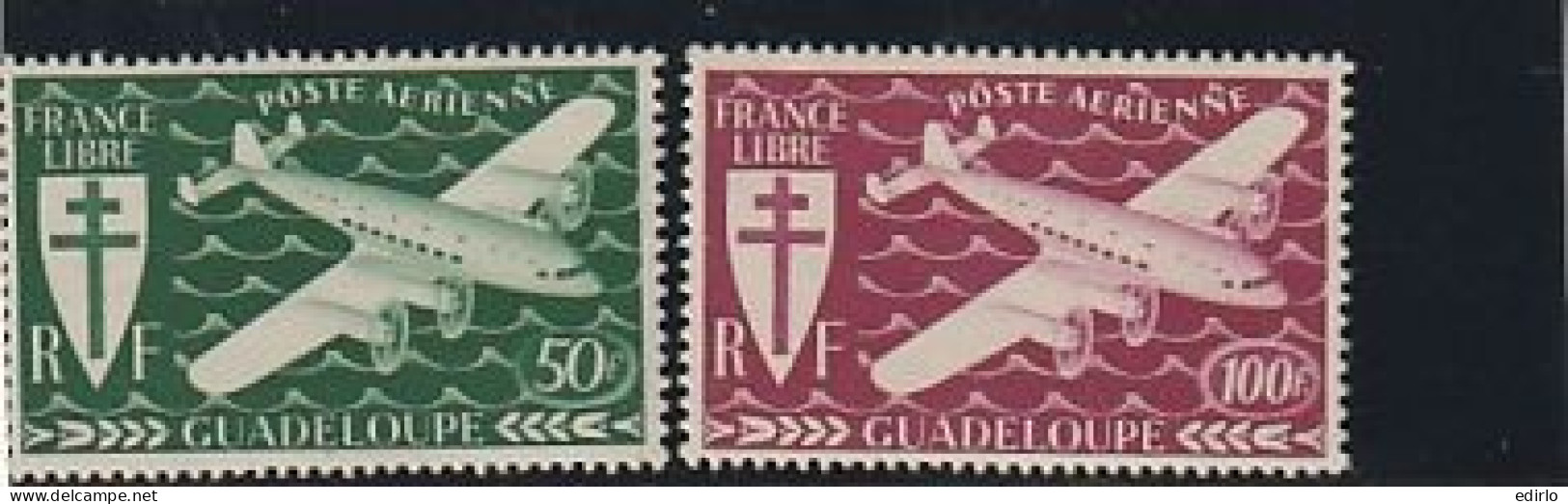 ///   FRANCE ///   GUADELOUPE  Poste Aérienne N° 4/5 ** - Poste Aérienne