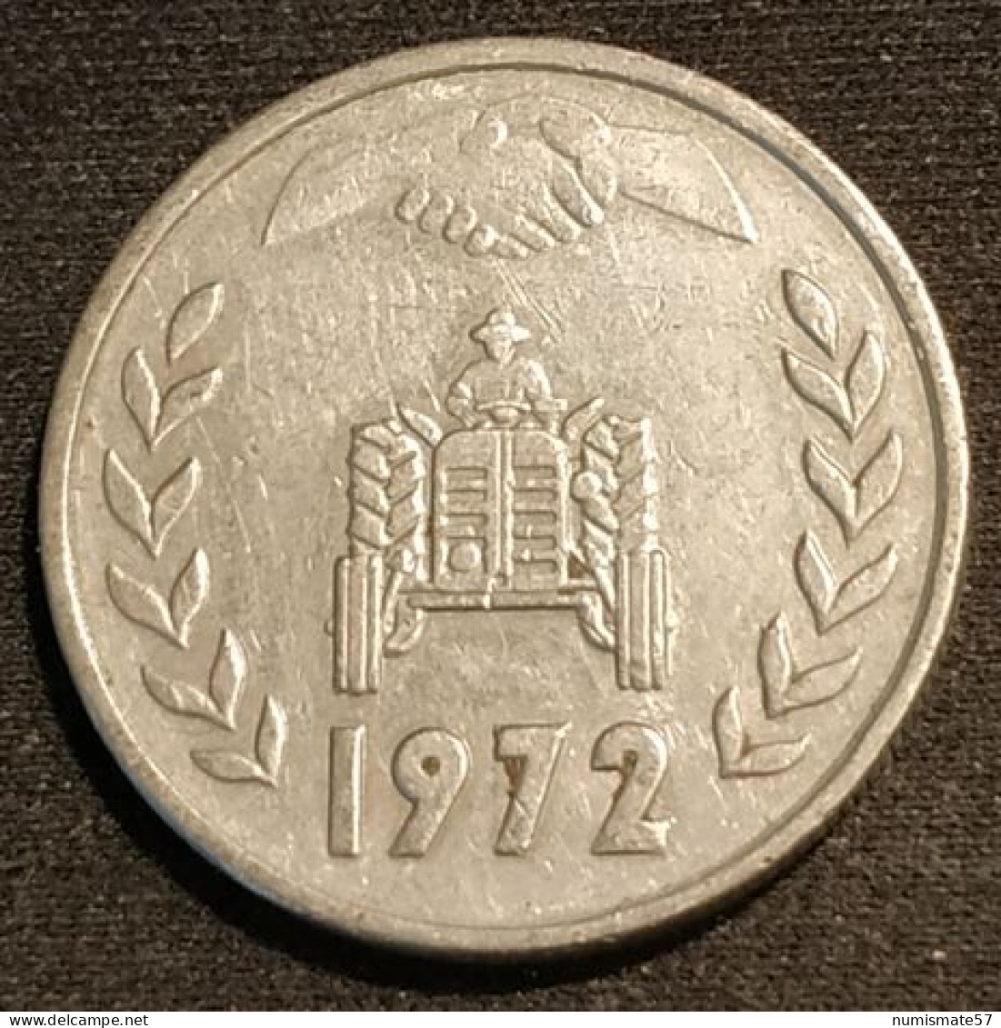 ALGERIE - ALGERIA - 1 DINAR 1972 ( FAO ) - KM 104.2 - Atelier De Stuttgart - Algerien