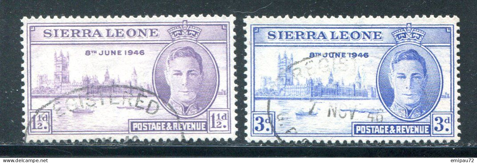 SIERRA LEONE- Y&T N°172 Et 173- Oblitérés - Sierra Leone (...-1960)