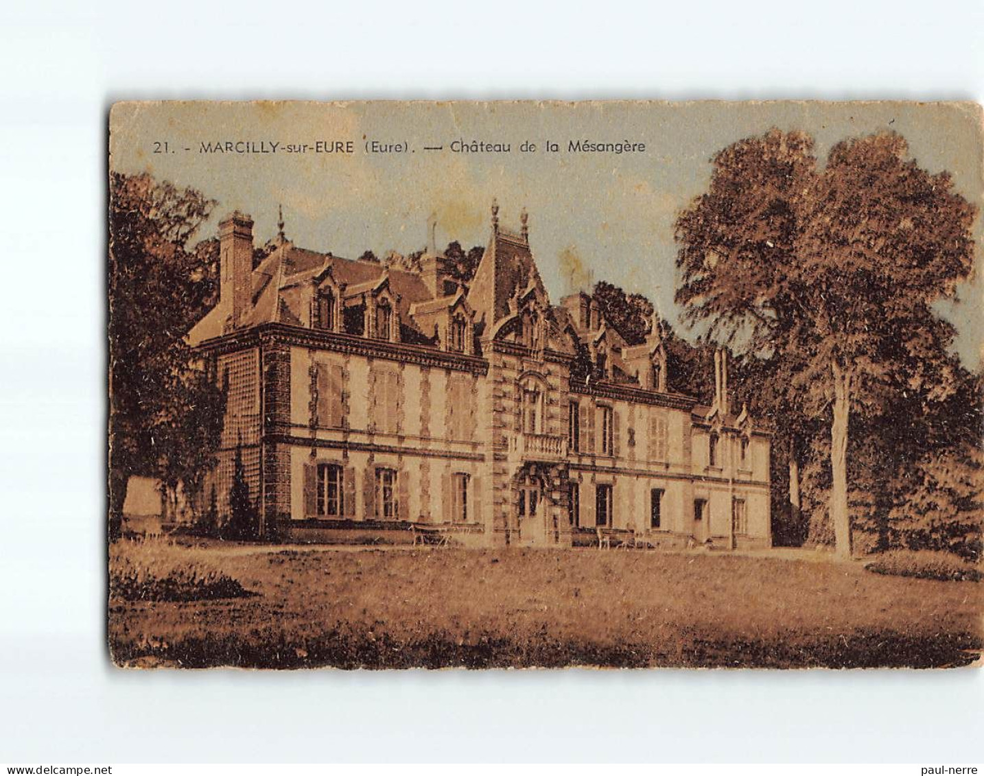 MARCILLY SUR EURE : Château De La Mésangère – état - Marcilly-sur-Eure