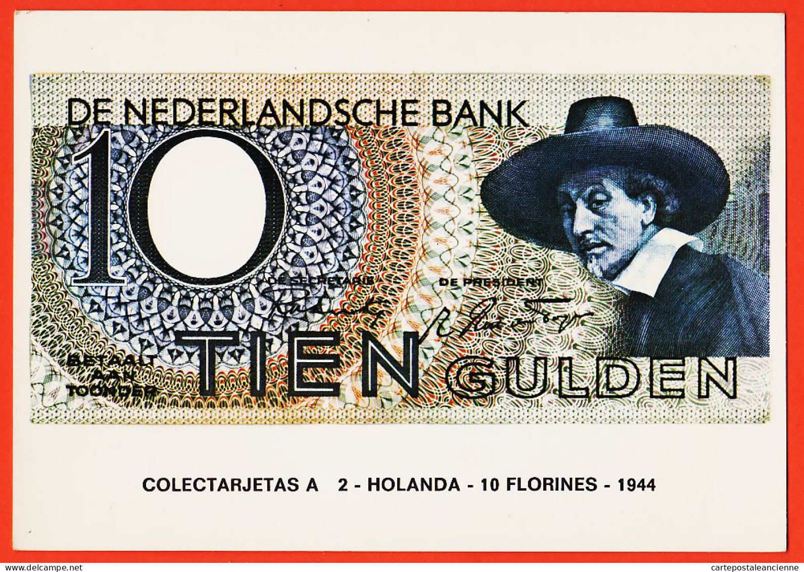 28649 / ⭐ Colectarjetas A 2- HOLANDA - 10 FLORINES - 1944 EuroHobby  - Monete (rappresentazioni)