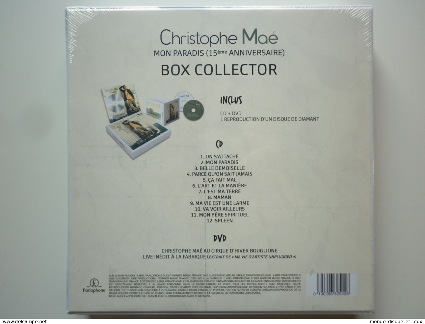 Christophe Maé Coffret Collector 1 Cd Album+ 1 Dvd  + 1 Disque Diamant Mon Paradis - Other - French Music