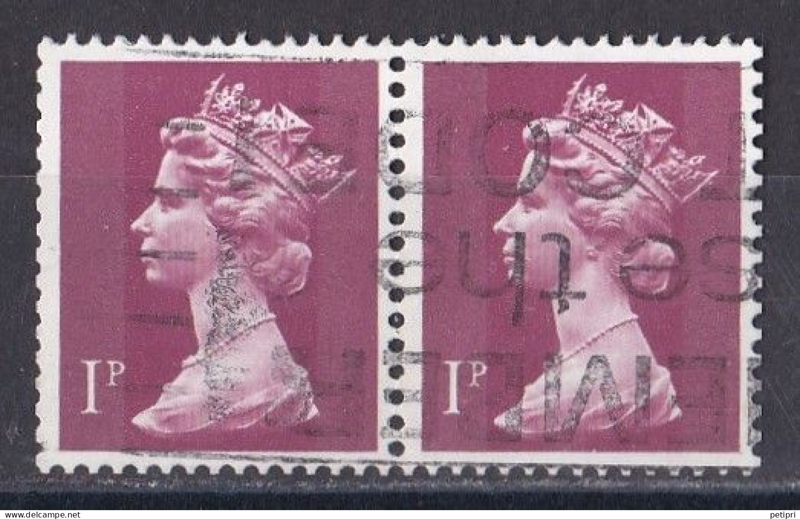 Grande Bretagne - 1971 - 1980 -  Elisabeth II -  Y&T N °  606  Paire  Oblitérée - Usados