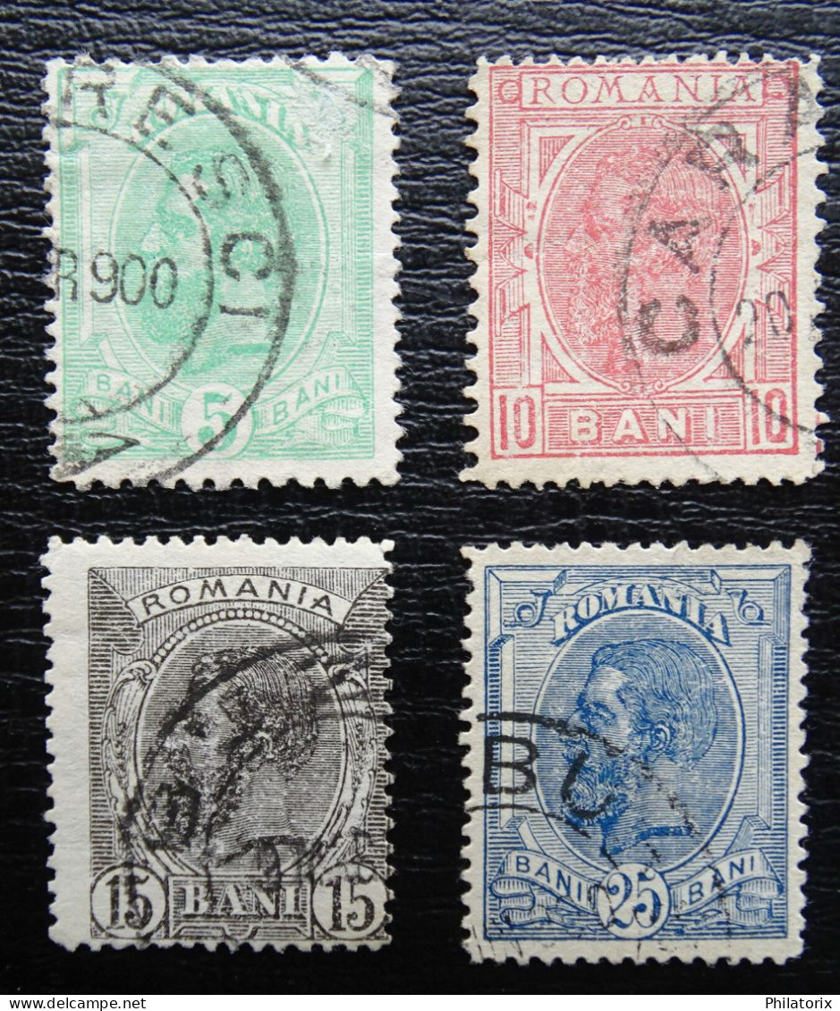 Rumänien Mi 113-116 , Sc 121+123+125+127 , König Karl I , Gestempelt - Used Stamps