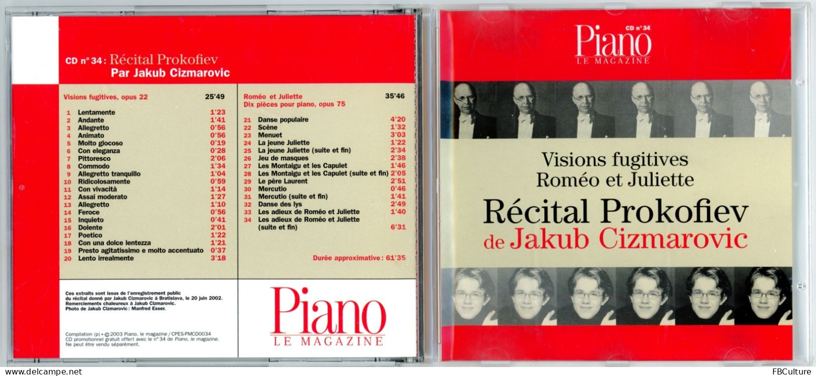 Piano Magazine N° 34 Avec CD - Mai-Juin 2003 - Serge Rachmaninov - Muziek