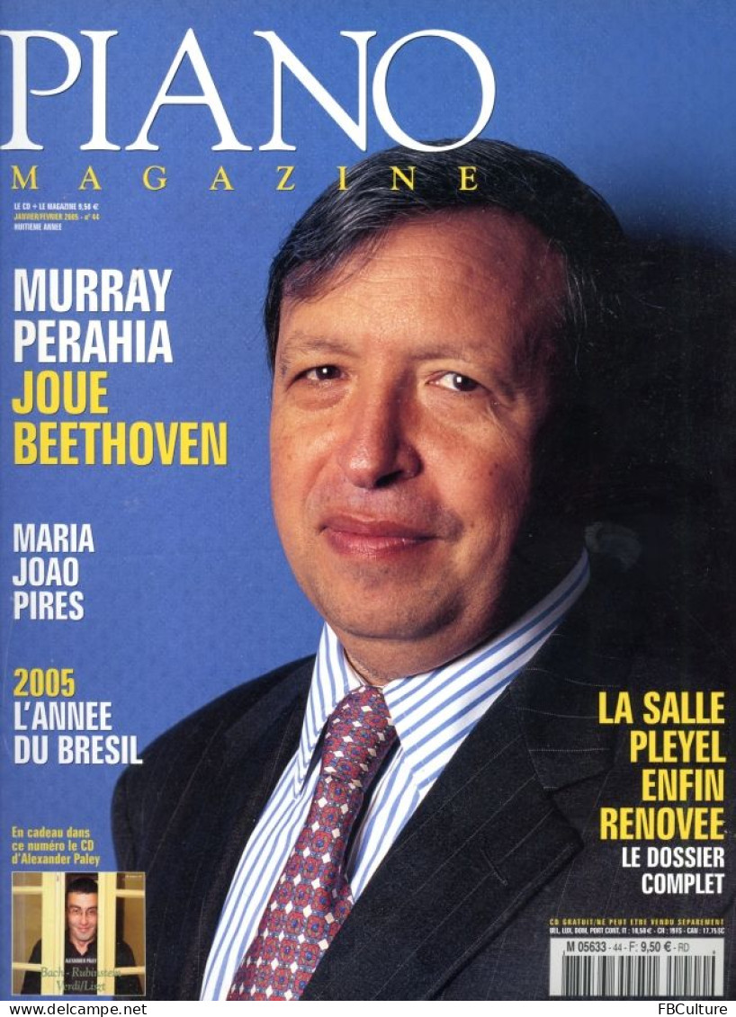 Piano Magazine N° 44 Avec CD - Janvier-Février 2005 - Murray Perahia - Muziek