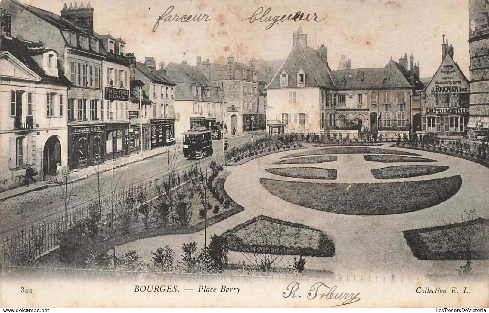 FRANCE - Bourges - Place Berry - Carte Postale Ancienne - Bourges