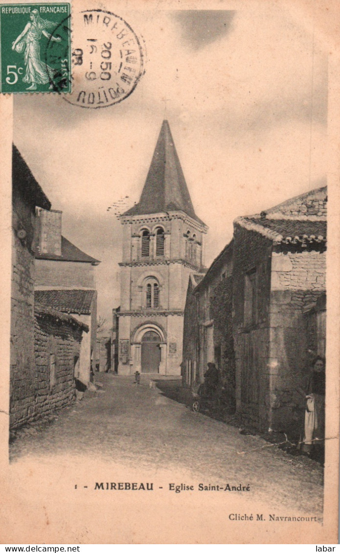 CPA 86 MIREBEAU église Saint André - Mirebeau