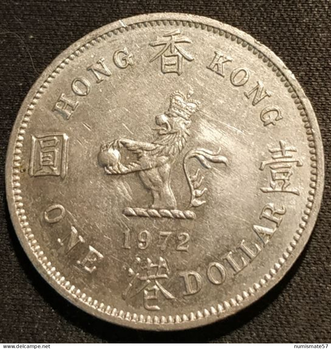 HONG KONG - 1 DOLLAR 1972 - Elizabeth II - 1ere Effigie - KM 35 - Hongkong