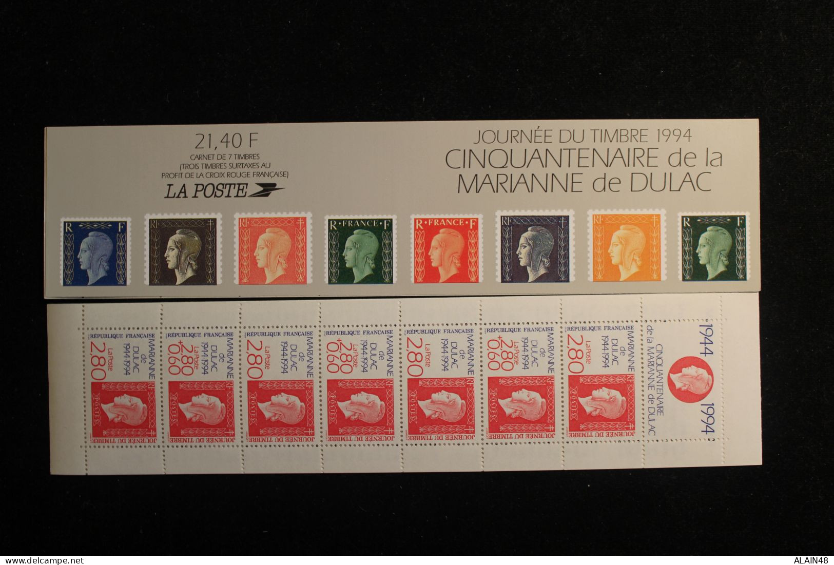 FRANCE 1994 CARNET BC2865 JOURNEE DU TIMBRE NEUFS** NON PLIE TTB CINQUANTENAIRE MARIANNE DE DULAC - Journée Du Timbre