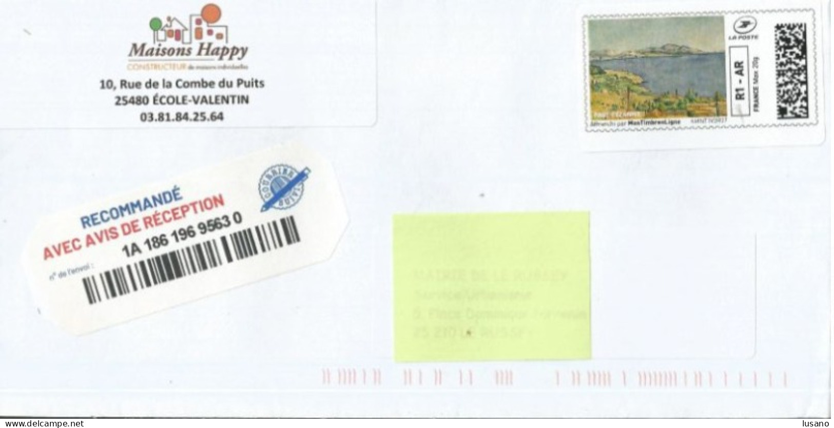 Montimbreligne Sur Enveloppe : Paul Cézanne - Timbres à Imprimer (Montimbrenligne)