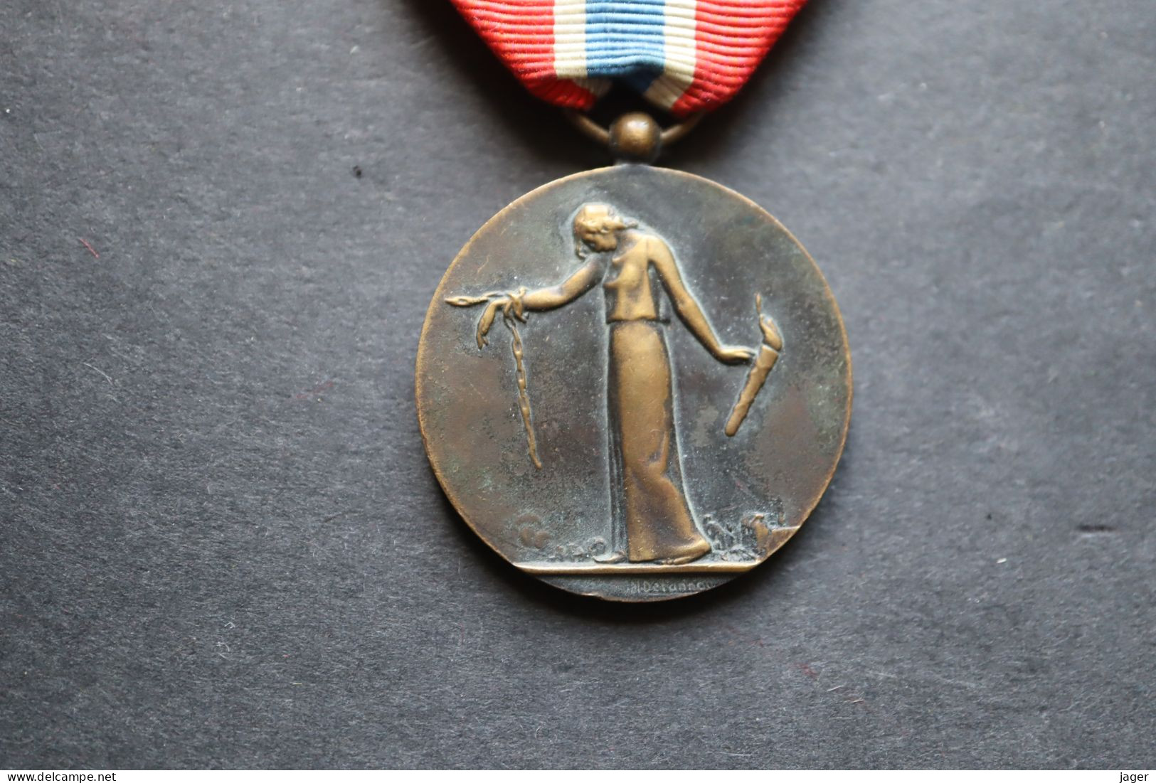 Médaille Prisonniers Civils Déportés  Et Otages De La Grande Guerre 1914 1918 WWI - Francia