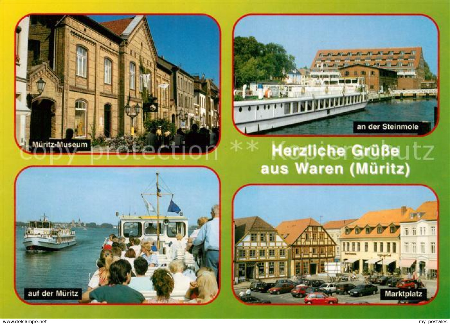 73199966 Waren Mueritz Steinmole Mueritz-Museum Marktplatz Waren Mueritz - Waren (Müritz)