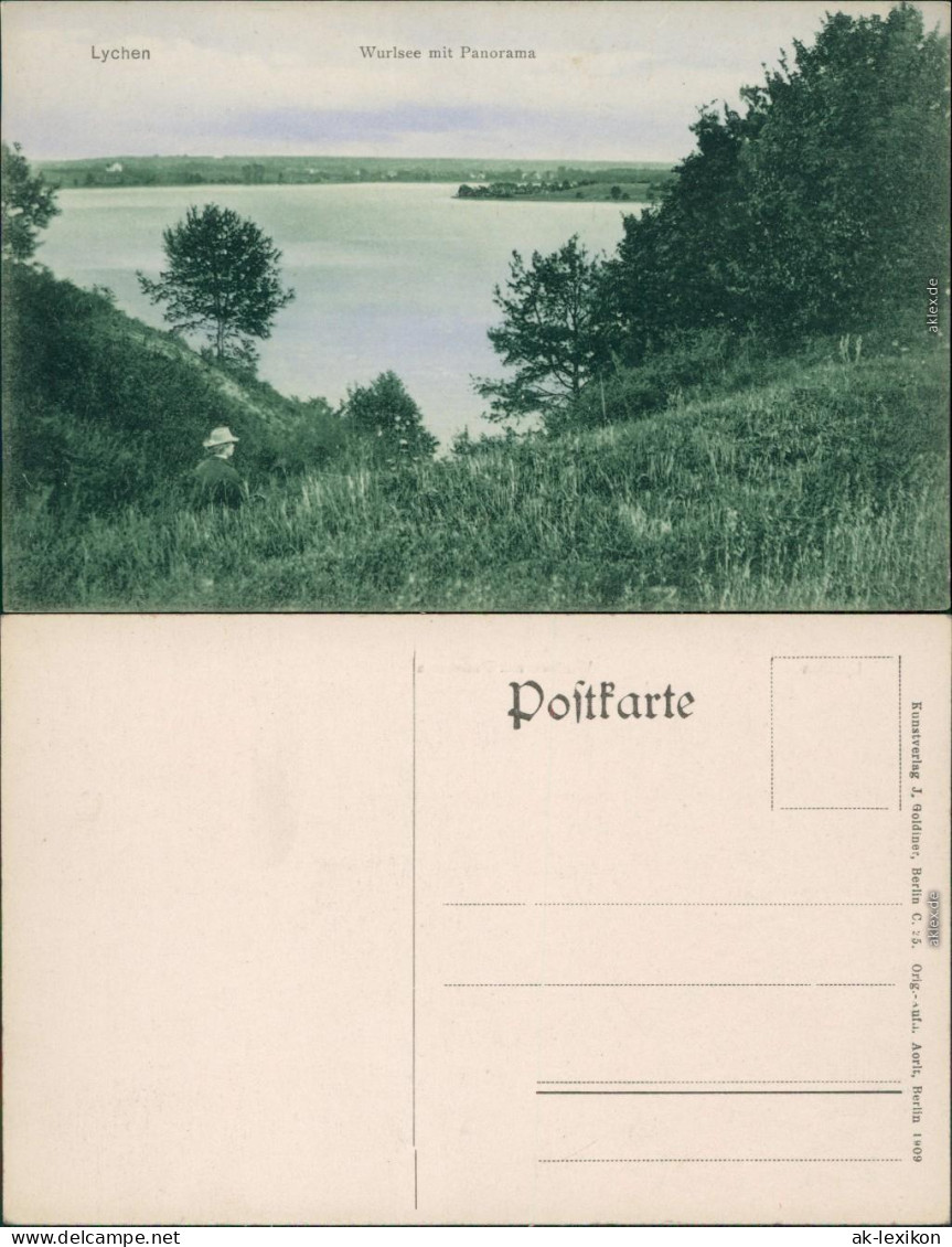 Ansichtskarte Lychen Wurlsee Und Stadt 1909  - Lychen
