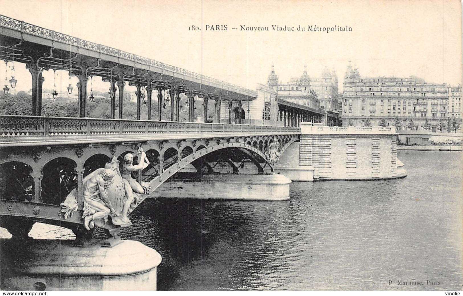 24-3330 :  PARIS. LE METROPOLITAIN VIADUC - Métro