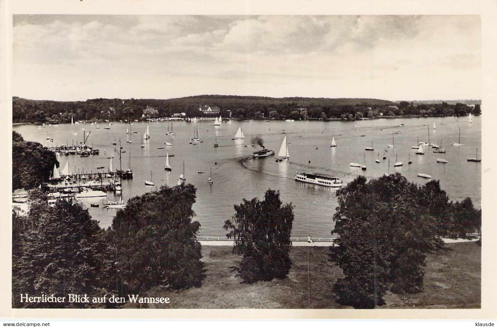 Blick Auf Den Wannsee Gel.1938 - Wannsee